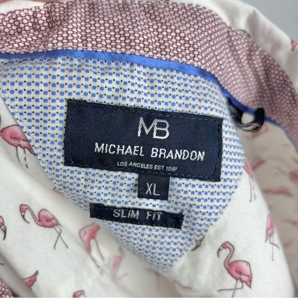 Michael Brandon pink flamingo shirt - Picture 7 of 8